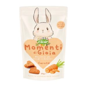 Foto principale Snack per Conigli e Altri Roditori Elisir Momenti di Gioia Gusto Carote 50gr