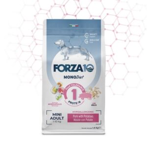 Foto principale Crocchette per Cani Adulti Forza10 MonoDiet Taglia Piccola Gusto Maiale con Patate 1,5kg