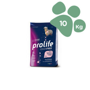 Foto principale Crocchette per Cani Adulti Sensibili Prolife Grain Free Sensitive Taglia Media/Grande Gusto Maiale e Patate 10kg