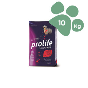 Foto principale Crocchette per Cani Adulti Prolife Grain Free Sensitive Taglia Media/Grande Gusto Manzo e Patate 10kg