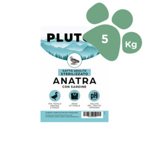 Foto principale Cibo per Gatti Adulti Sterilizzati Pluton Grain Free Gusto Anatra con Sardine 5kg