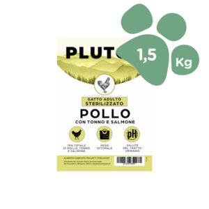 Foto principale Cibo per Gatti Adulti Sterilizzati Pluton Grain Free Gusto Pollo con Tonno e Salmone 1,5kg