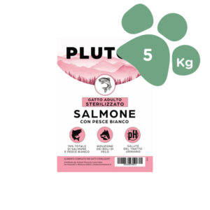Foto principale Cibo per Gatti Adulti Sterilizzati Pluton Grain Free Gusto Salmone con Pesce Bianco 5kg