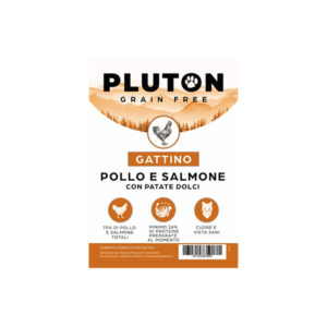 Foto principale Cibo per Gattini Pluton Grain Free Gusto Pollo e Salmone 2kg